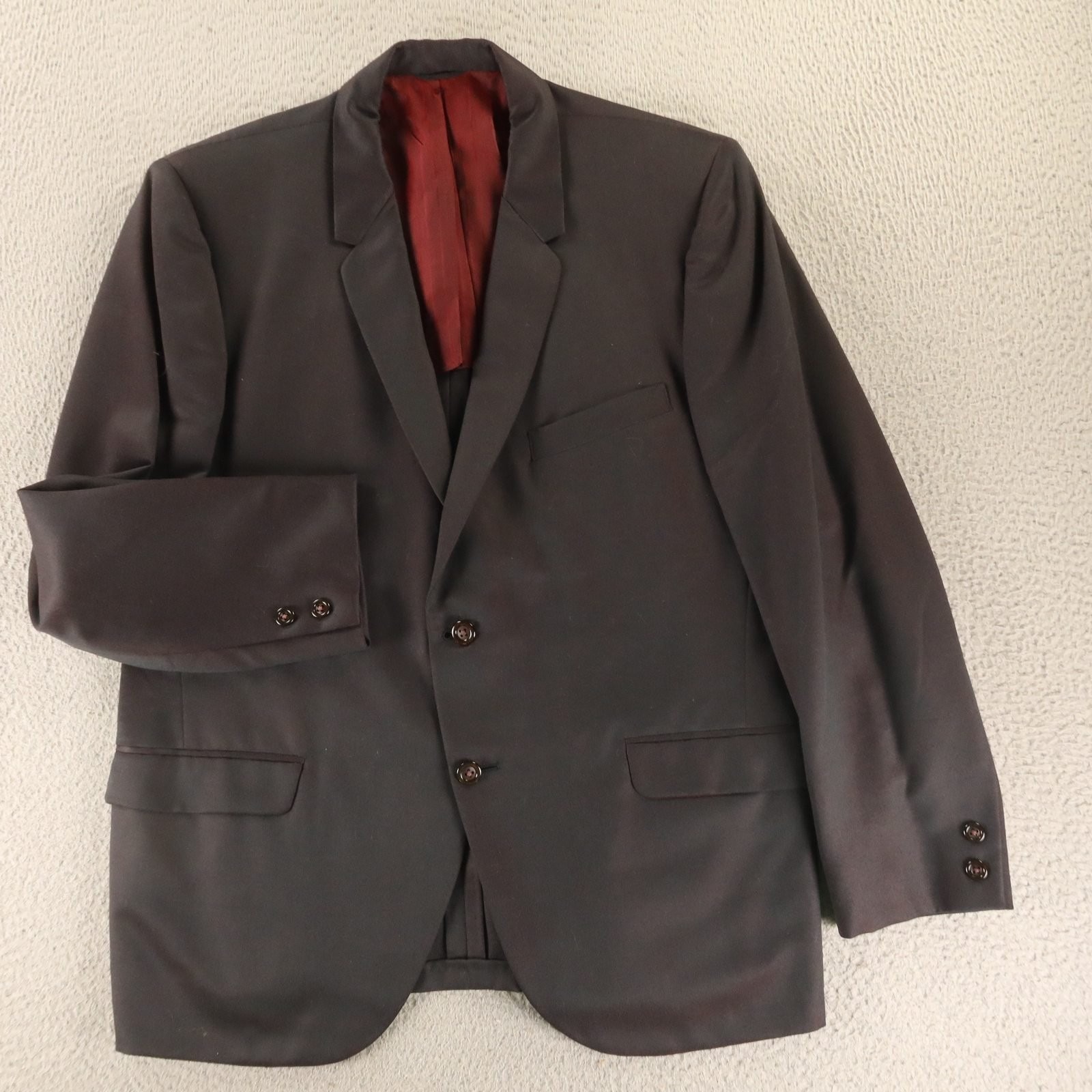 Vtg Jacket 38r S Gray Brown Sharkskin Blazer Sport Coat 1/4 Lined 1960s